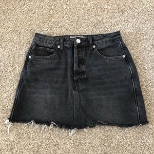 Free people black mini skirt